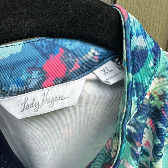 Lady Hagen Women’s Sleeveless Top - Blue and Green Size XL - Picture 2 of 6